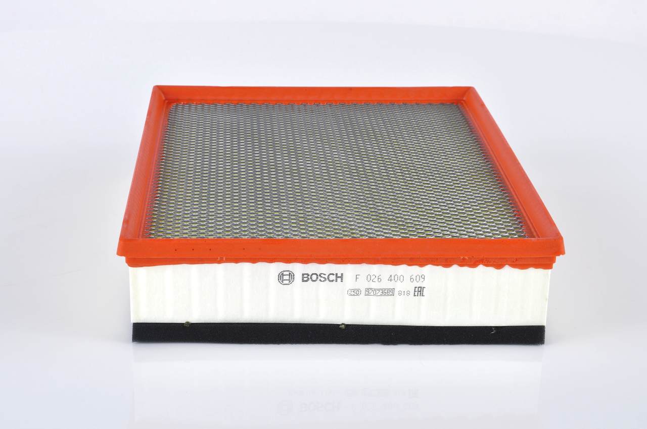 BOSCH F 026 400 609 Luchtfilter VOLKSWAGEN Amarok Flatbed Vrachtwagen / Chassis (S1B, S6B, S7B) 160 Pk Benzine kosten