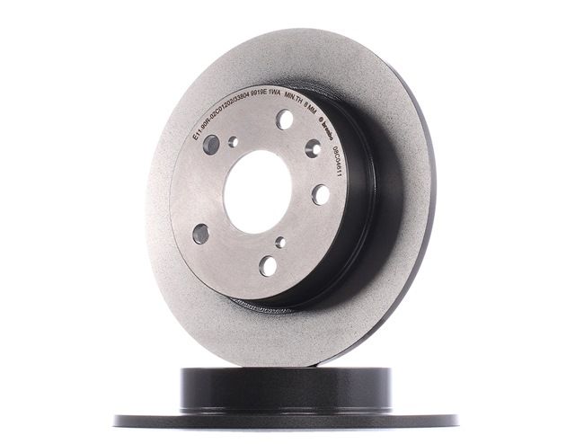BREMBO 08.C046.11: Disco de freno Ø: 259mm, macizo, Ø: 259mm, revestido, con tornillos COATED DISC LINE