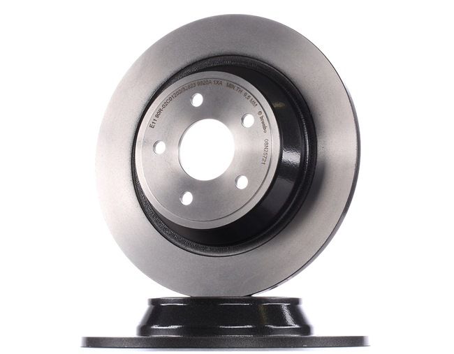 BREMBO 08.N257.21: Disc de frână Ř: 302mm, plin, Ř: 302mm, acoperit (cu un strat protector) COATED DISC LINE
