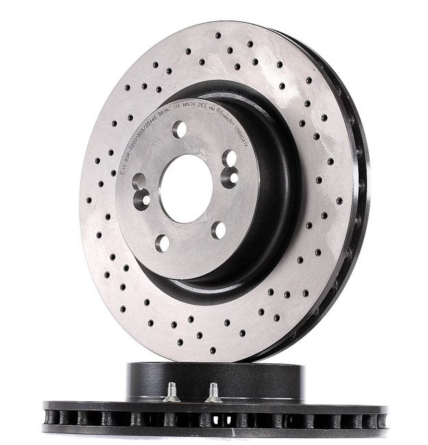 BREMBO 09.8904.1X: Disc de frână Ř: 312mm, perforat/ventilat interior, Ř: 312mm, acoperit (cu un strat protector), cu suruburi XTRA LINE