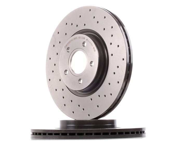 BREMBO 09.A728.1X: Disco de freno Ø: 320mm, perforado/ventil. int., Ø: 320mm, revestido XTRA LINE