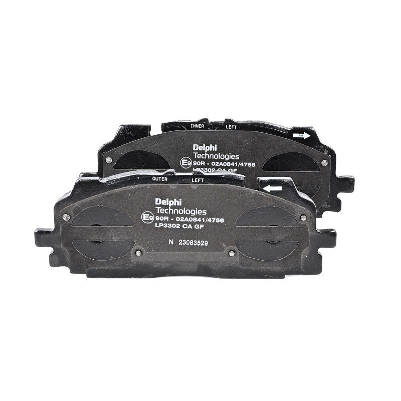 DELPHI LP3302: Plăcuțe de frână fara accesorii, cu tabla anti scartait
