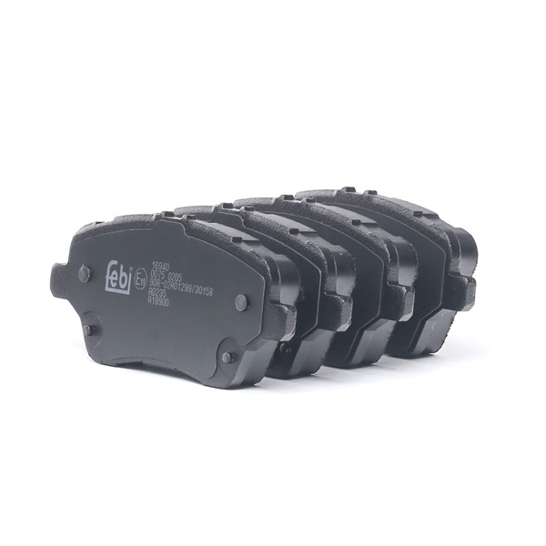 FEBI BILSTEIN 16940: Plăcuțe de frână punte fata, cu material de prindere