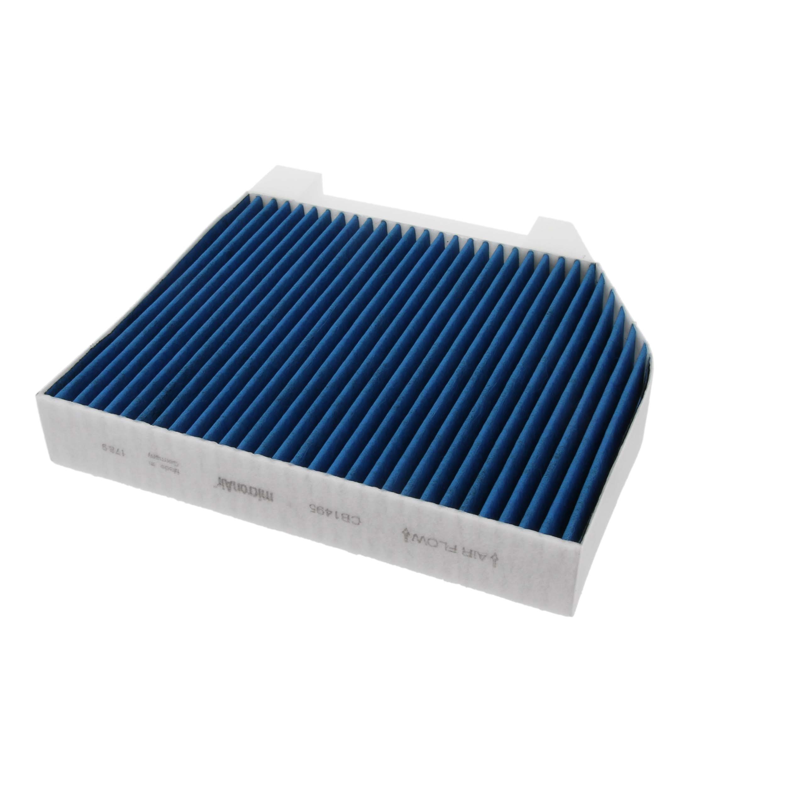 CORTECO 49408804: Interieurfilter Fijnstoffilter (PM 2.5), Met anti-allergische werking, Met antibacteriële werking, Met schimmelwerende werking