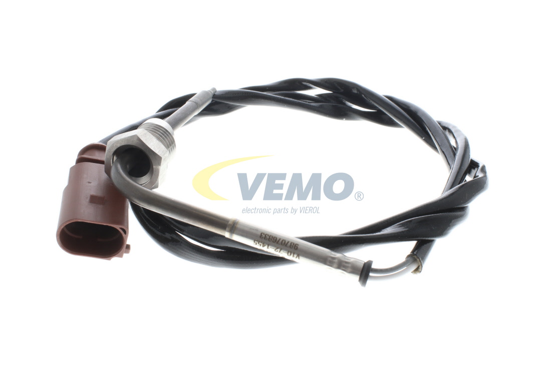 VEMO V10-72-1455 Jutiklis, išmetamųjų dujų temperatūra AUDI Q7 (4LB) 204 AG dyzelinas kaina