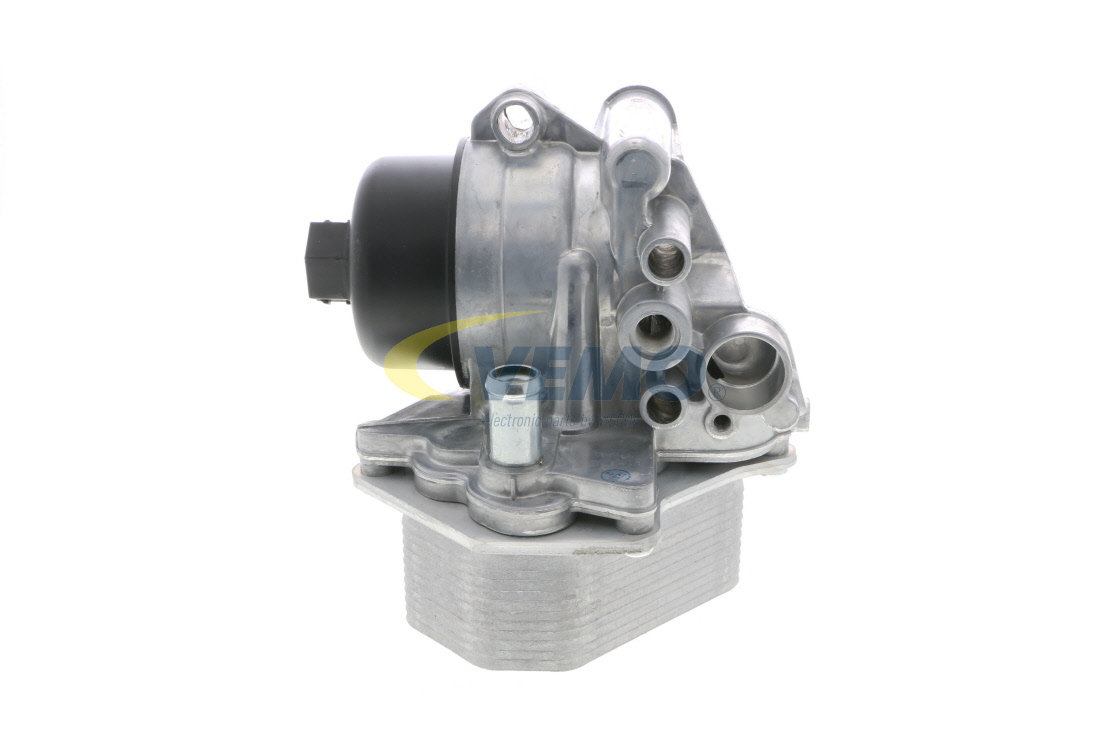 VEMO V22-60-0017: Enfriador de aceite con alojamiento del filtro de aceite, con enfriador de aceite, con filtro de aceite, sin junta, sin sensor, sin presostato, EXPERT KITS +