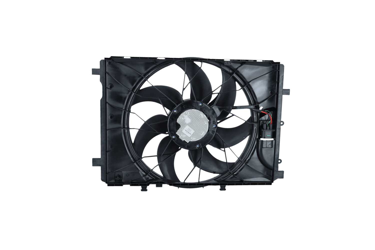 NRF 47850: Motoventilateur 481mm, avec cadre du ventilateur de radiateur (encadrement), Moteur sans balais