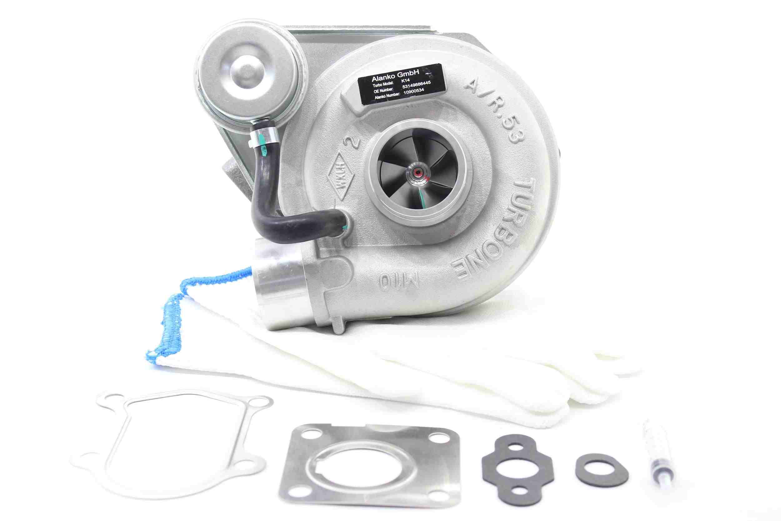 ALANKO 10900534: Turbosuflantă incl. Set garnituri, cu material de atașare/fixare