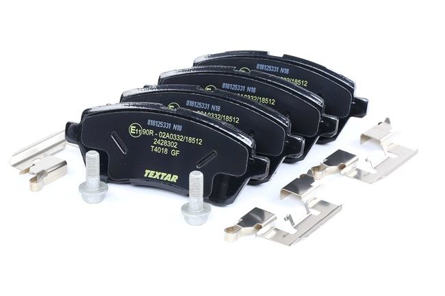 TEXTAR 2428302 Bremsbeläge FORD Fiesta Mk6 Limousine 128 PS Benzin/Ethanol Kosten
