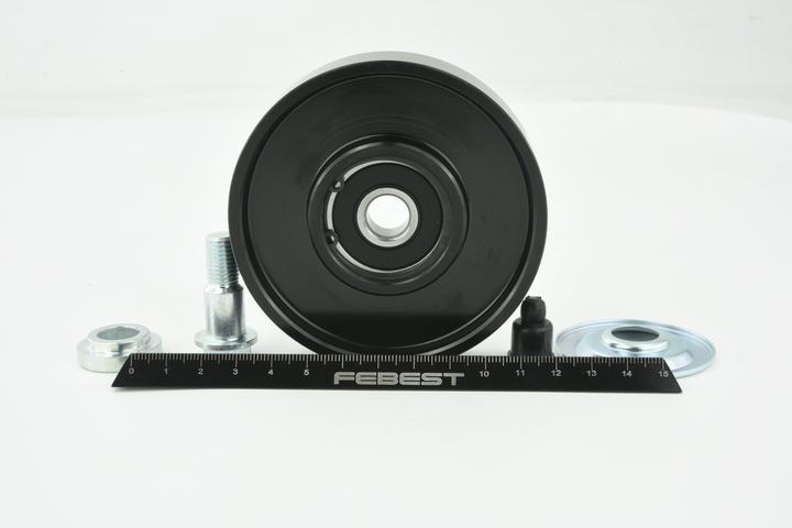FEBEST 0188-VDJ200: Szíjtárcsa / vezetőgörgő, hosszbordás szíj Ø: 90mm, Ø: 90mm