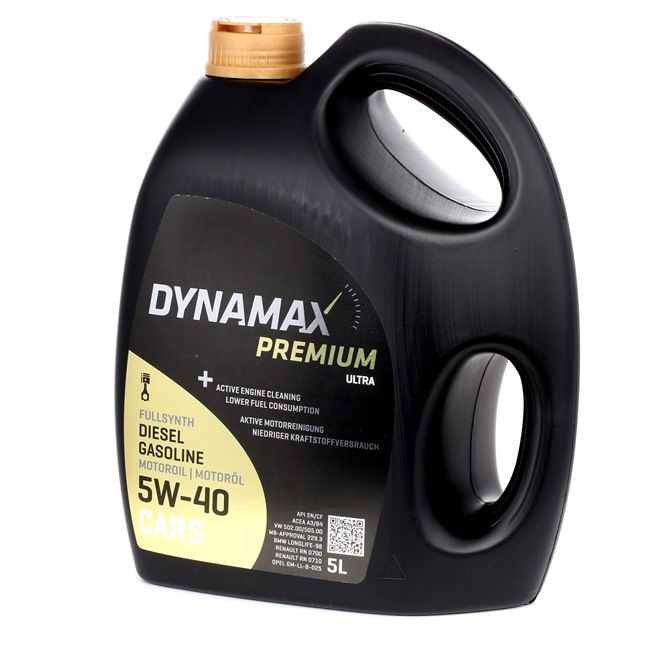DYNAMAX 501961: Mootoriõli 5l, 5W-40 Premium, Ultra