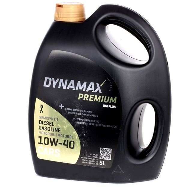 DYNAMAX 501962: Mootoriõli 5l, 10W-40 Premium, Uni Plus