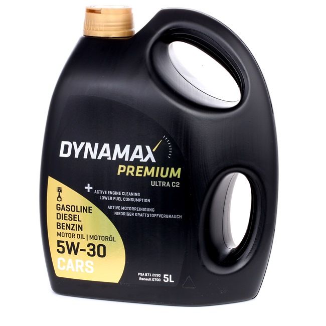 DYNAMAX 502074: Olej silnikowy 5l, 5W-30 PREMIUM, ULTRA C2