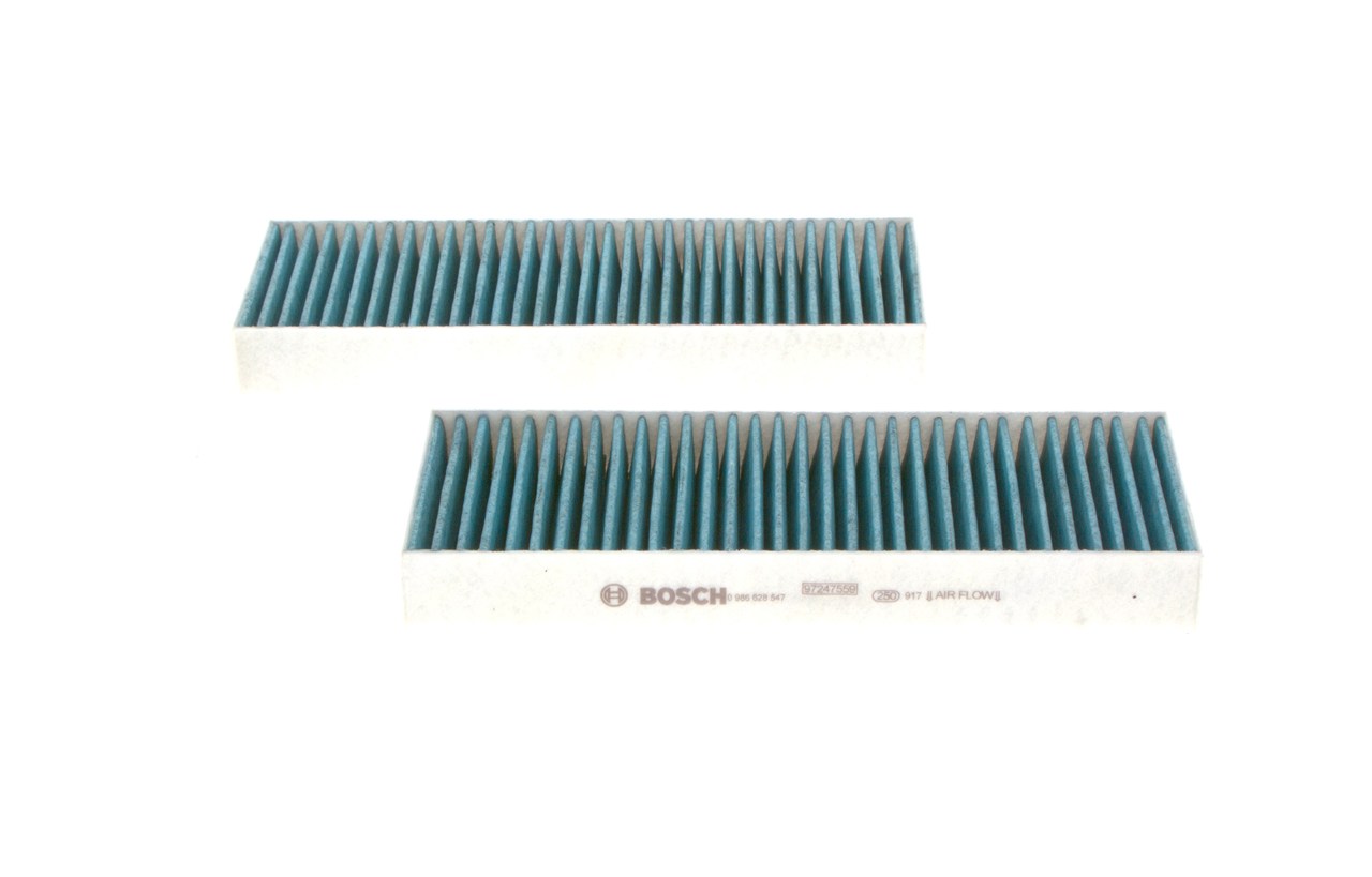 BOSCH 0 986 628 547: Filtr, vzduch v interiéru Filtr s aktivním uhlím, FILTR+