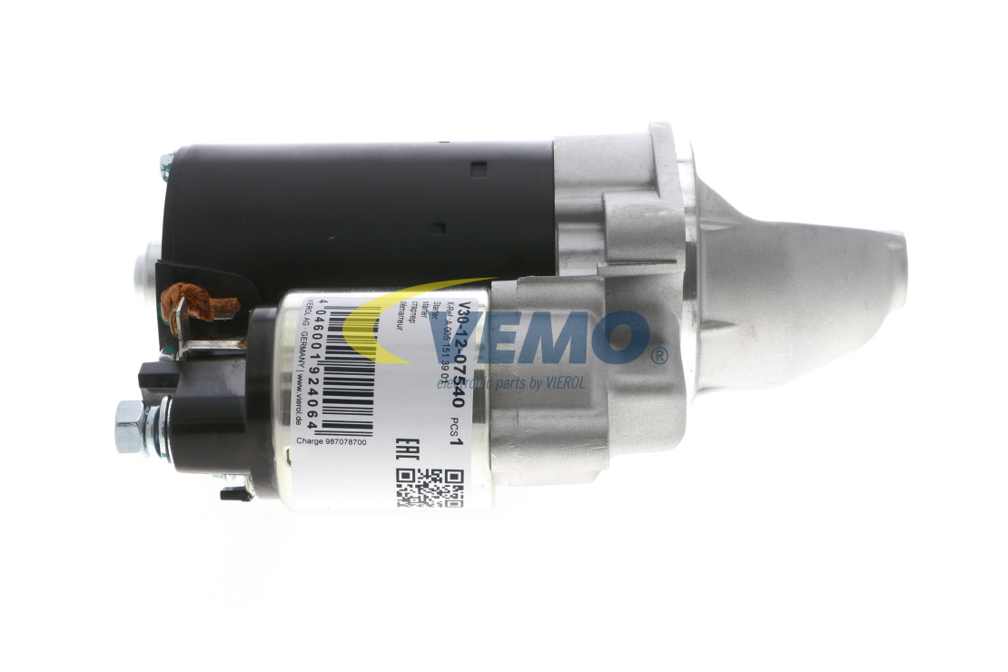 VEMO V30-12-07540: Motor de arranque 1,1kW, Original calidad de VEMO