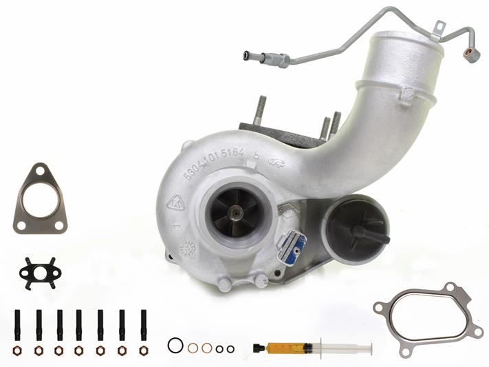 ALANKO 900003S1: Turbolader Motor, mit Anbau-/Befestigungsmaterial, inkl. Dichtungssatz, mit Ölleitung