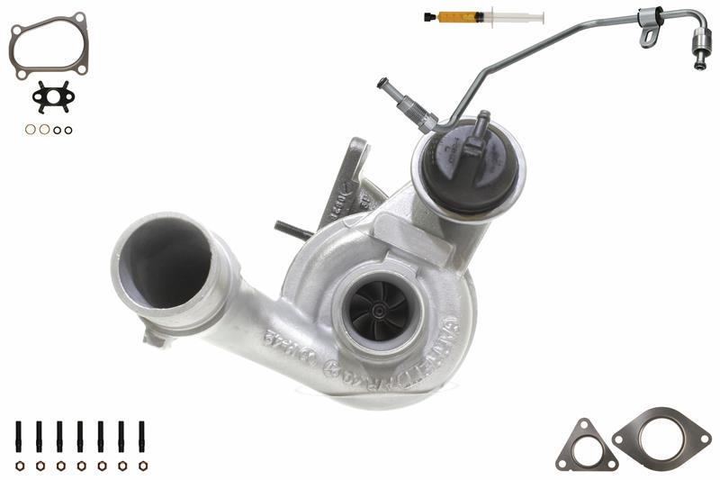 ALANKO 900019S2: Turbolader Motor, mit Anbau-/Befestigungsmaterial, inkl. Dichtungssatz, mit Ölleitung