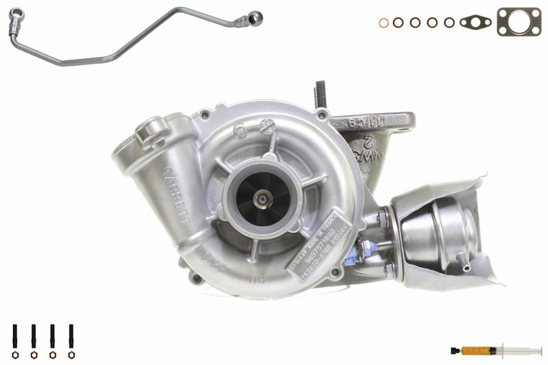 ALANKO 900036S5: Turboaggregat Motor, med påbyggnads-/fästmaterial, inkl. Packningssats, med oljeledning