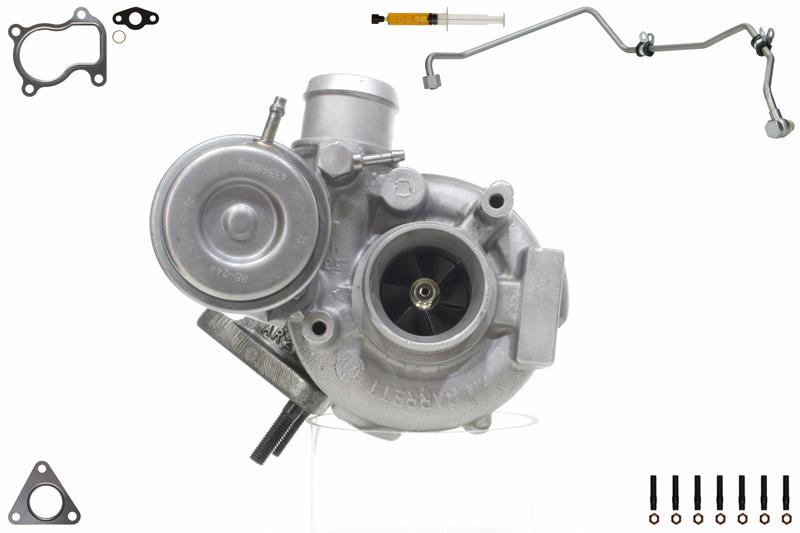 ALANKO 900037S1: Turbolader Motor, mit Anbau-/Befestigungsmaterial, inkl. Dichtungssatz, mit Ölleitung