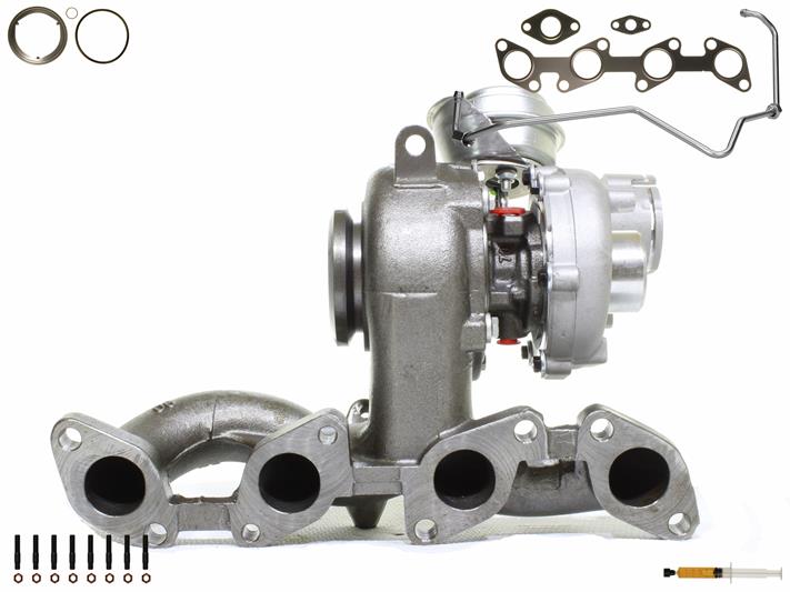 ALANKO 900051S1: Turboaggregat Motor, med påbyggnads-/fästmaterial, inkl. Packningssats, med oljeledning