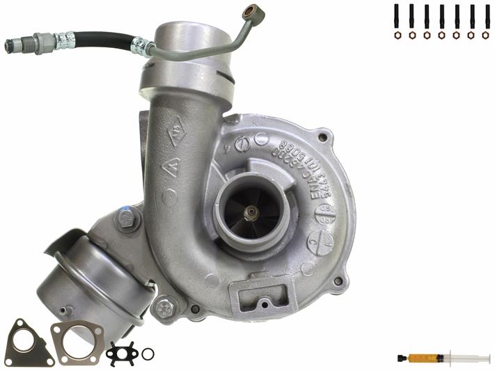 ALANKO 900102S1: Turbolader Motor, mit Anbau-/Befestigungsmaterial, inkl. Dichtungssatz, mit Ölleitung