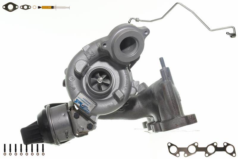 ALANKO 900166S1: Turbolader Motor, mit Anbau-/Befestigungsmaterial, inkl. Dichtungssatz, mit Ölleitung