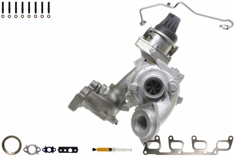 ALANKO 900192S1: Turbolader Motor, mit Anbau-/Befestigungsmaterial, inkl. Dichtungssatz, mit Ölleitung