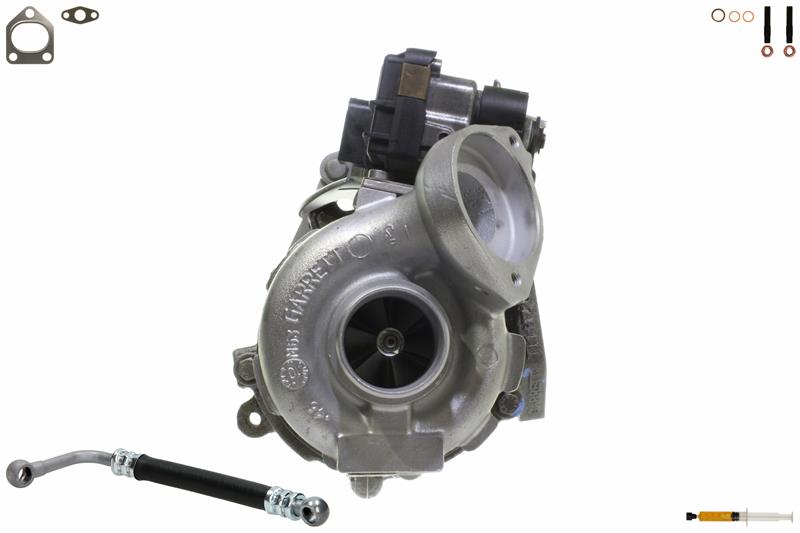 ALANKO 900204S1: Turboaggregat Motor, med påbyggnads-/fästmaterial, inkl. Packningssats, med oljeledning
