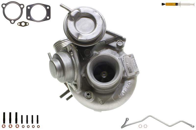 ALANKO 900438S1: Turbolader Motor, mit Anbau-/Befestigungsmaterial, inkl. Dichtungssatz, mit Ölleitung
