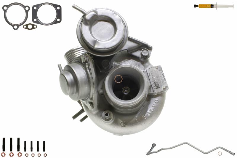 ALANKO 900438S3: Turbolader Motor, mit Anbau-/Befestigungsmaterial, inkl. Dichtungssatz, mit Ölleitung