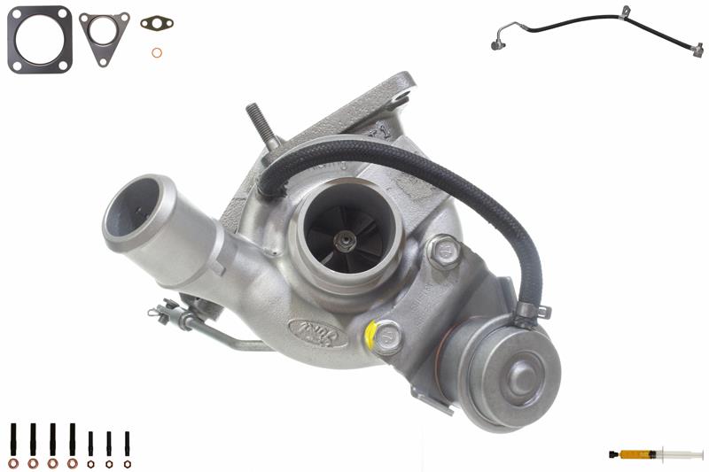 ALANKO 900961S1: Turbolader Motor, mit Anbau-/Befestigungsmaterial, inkl. Dichtungssatz, mit Ölleitung