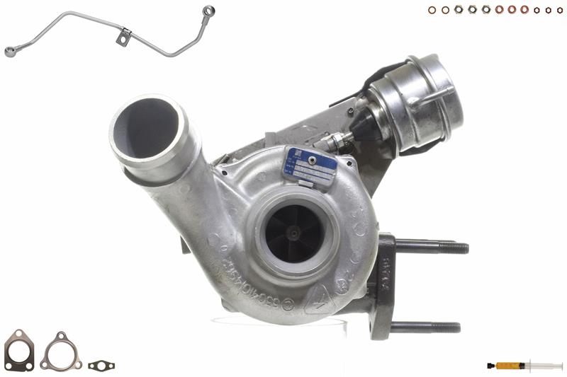 ALANKO 900980S1: Turbolader Motor, mit Anbau-/Befestigungsmaterial, inkl. Dichtungssatz, mit Ölleitung