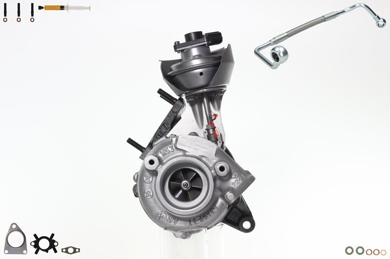 ALANKO 901007S1: Turbocompresor Motor, con material de montaje/fijación, incl. kit de juntas, con tubería de aceite