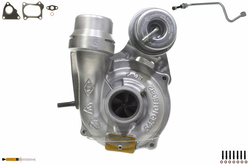 ALANKO 901009S1: Turbolader Motor, mit Anbau-/Befestigungsmaterial, inkl. Dichtungssatz, mit Ölleitung
