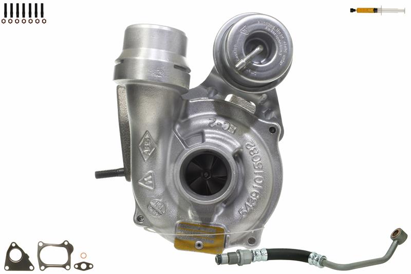 ALANKO 901009S2: Turbosuflantă Motor, cu material de atașare/fixare, incl. Set garnituri, cu conducta ulei