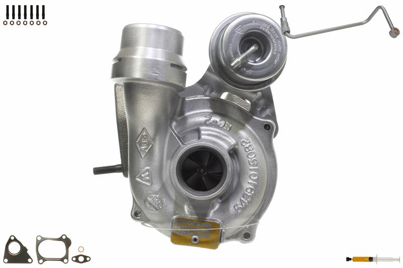 ALANKO 901009S3: Turbó Motor, rászerelő/rögzítő anyaggal, tömítéskészlettel, olajvezetékkel