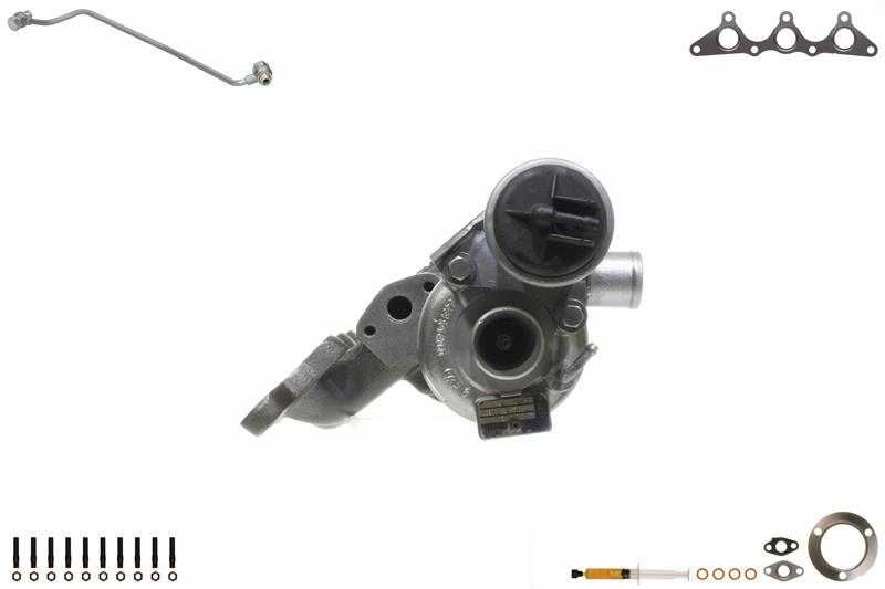 ALANKO 901018S1: Turbolader Motor, mit Anbau-/Befestigungsmaterial, inkl. Dichtungssatz, mit Ölleitung