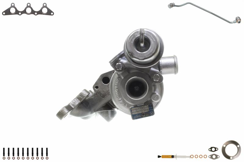 ALANKO 901019S1: Turbolader Motor, mit Anbau-/Befestigungsmaterial, inkl. Dichtungssatz, mit Ölleitung