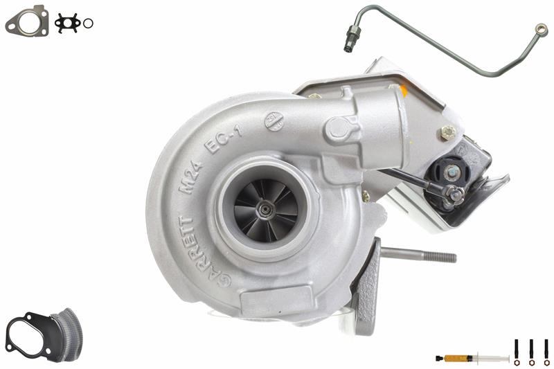 ALANKO 901037S1: Turbolader Motor, mit Anbau-/Befestigungsmaterial, inkl. Dichtungssatz, mit Ölleitung