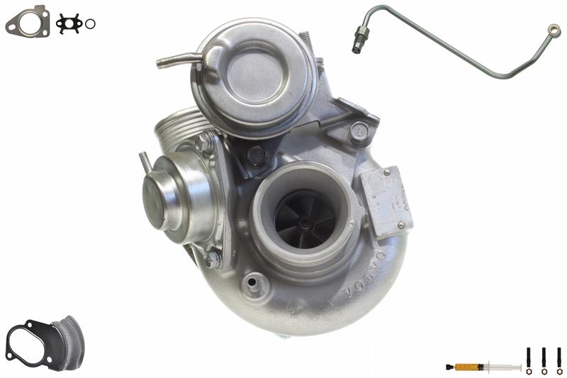 ALANKO 901044S3: Turbolader Motor, mit Anbau-/Befestigungsmaterial, inkl. Dichtungssatz, mit Ölleitung