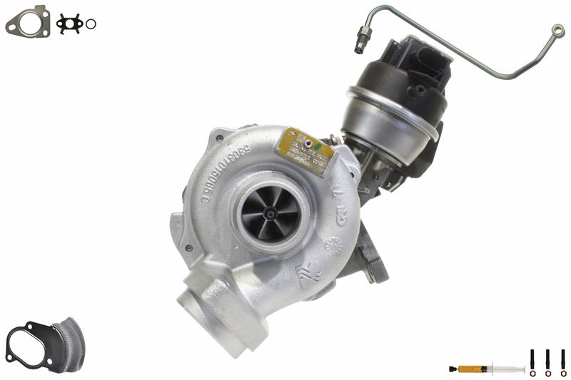 ALANKO 901076S1: Turbolader Motor, mit Anbau-/Befestigungsmaterial, inkl. Dichtungssatz, mit Ölleitung
