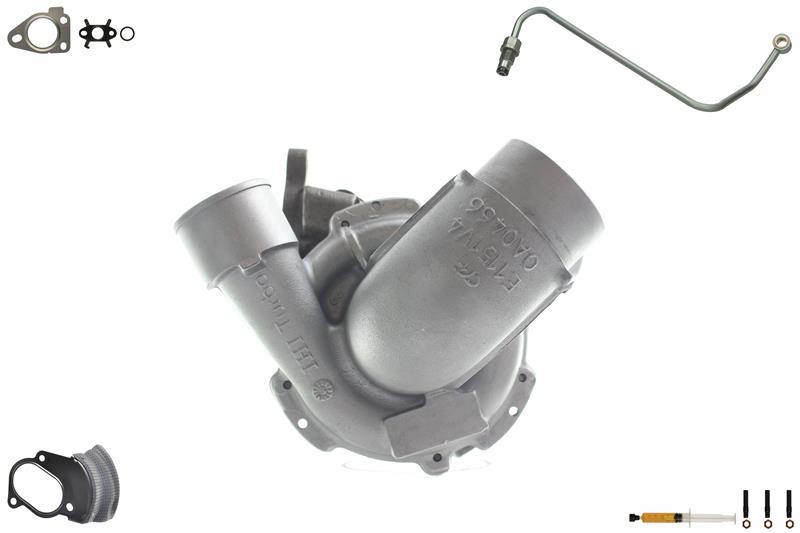 ALANKO 901171S1: Turbolader Motor, mit Anbau-/Befestigungsmaterial, inkl. Dichtungssatz, mit Ölleitung