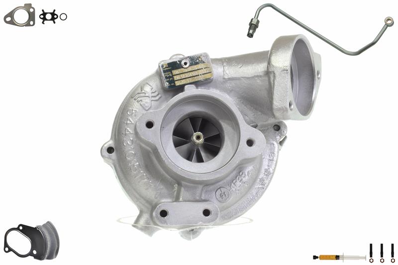 ALANKO 901189S1: Turbolader Motor, mit Anbau-/Befestigungsmaterial, inkl. Dichtungssatz, mit Ölleitung