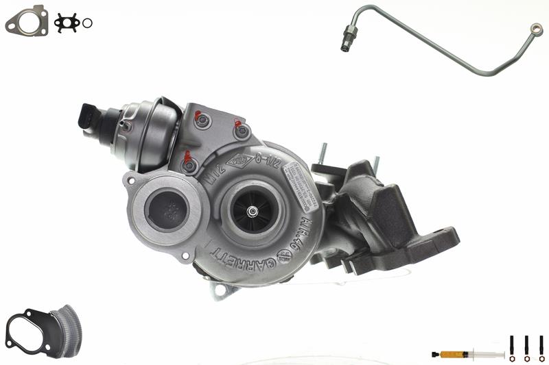 ALANKO 901201S1: Turbosuflantă Motor, cu material de atașare/fixare, incl. Set garnituri, cu conducta ulei