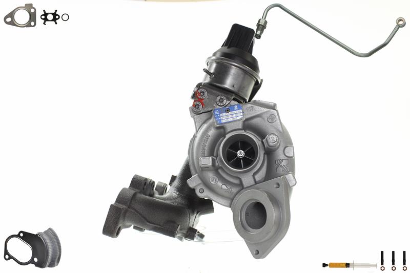 ALANKO 901237S1: Turbolader Motor, mit Anbau-/Befestigungsmaterial, inkl. Dichtungssatz, mit Ölleitung