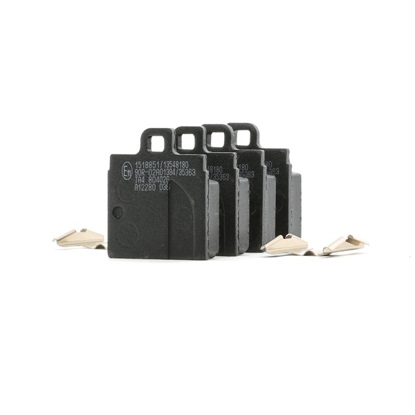 RIDEX 402B1187: Bremsbeläge Hinterachse