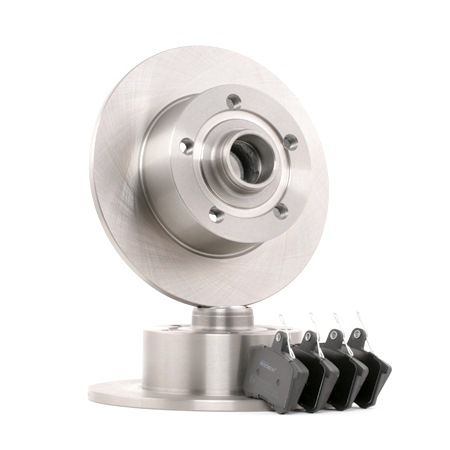 RIDEX 3405B0074: Souprava brzd, koutocova brzda Zadní náprava, R: 245mm, plný