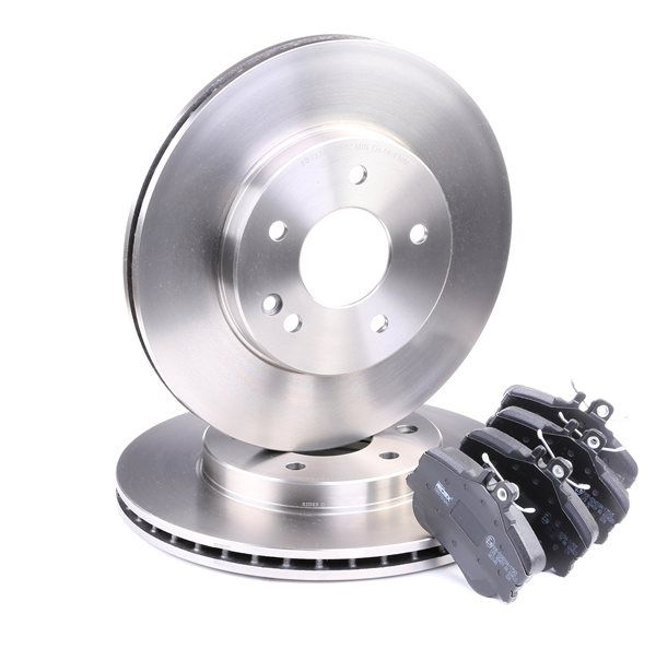 RIDEX 3405B0220: Kit de discos de freno y pastillas Eje delantero, Ø: 284mm, ventilado