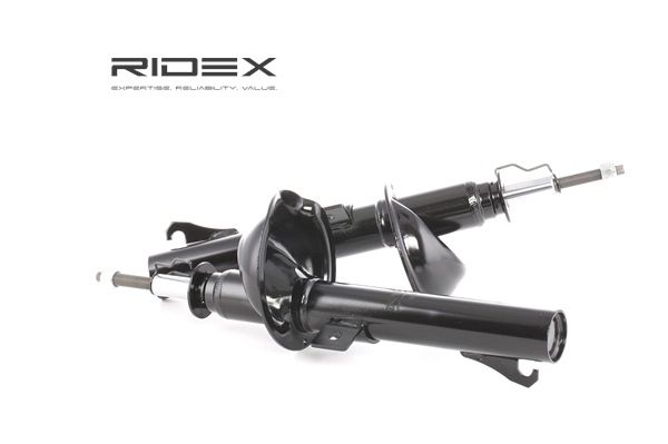 RIDEX 854S1597: Amortiguador Eje delantero, Presión de gas, Columna de amortiguador