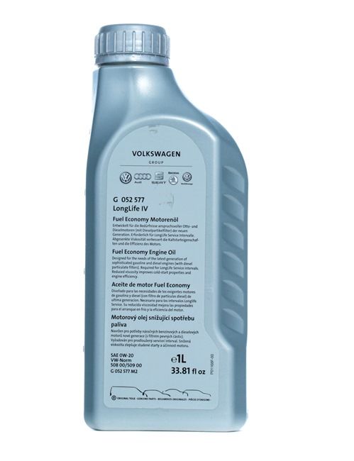 VAG G052577M2: Motoröl 1l, 0W-20 LongLife IV